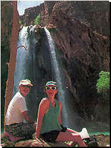 USA-Arizona-Grand Canyon Rim-to-Rim Hiker